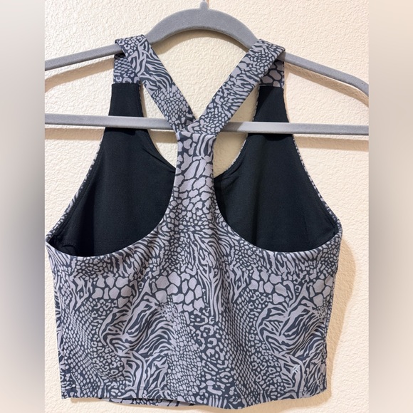 Kyodan Sports Bra XS Animal Print High Support Activewear Gray Black - Picture 4 of 7